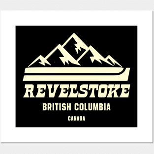 Revelstoke british columbia ski Logo Posters and Art